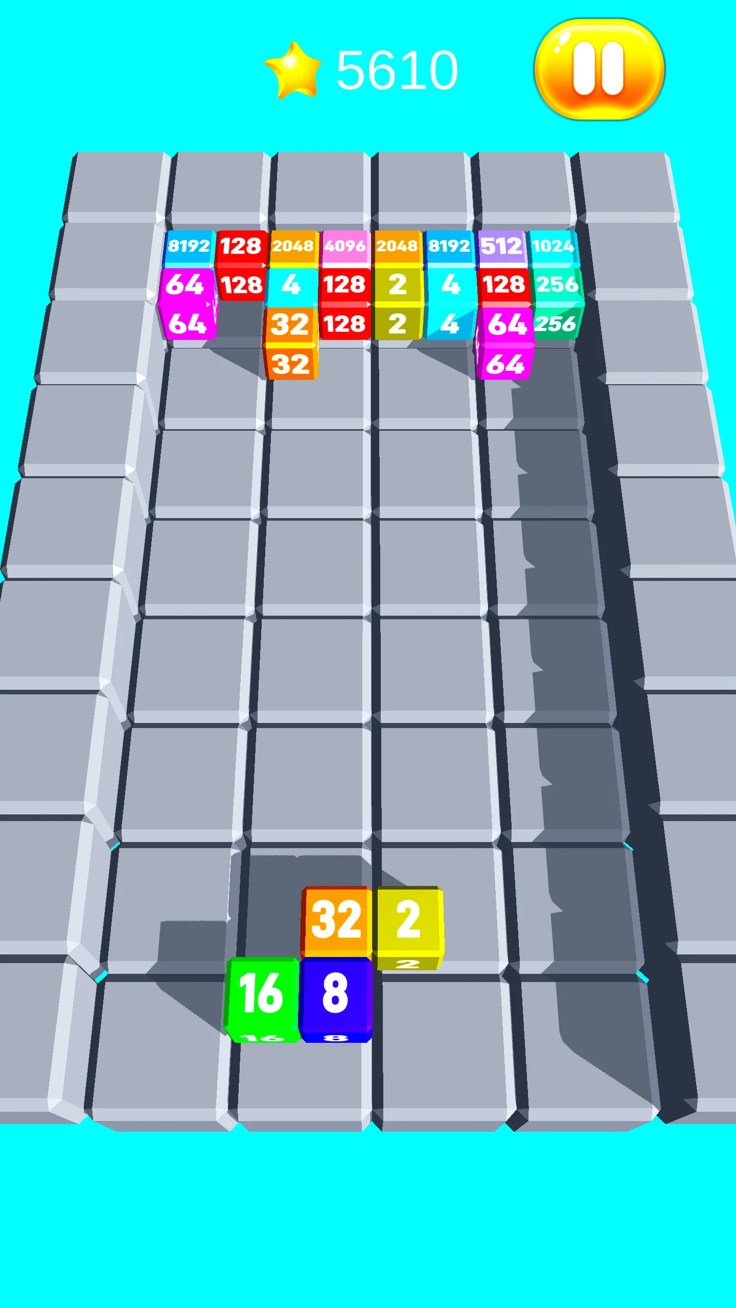Chain Cube Merge 2048 screenshot