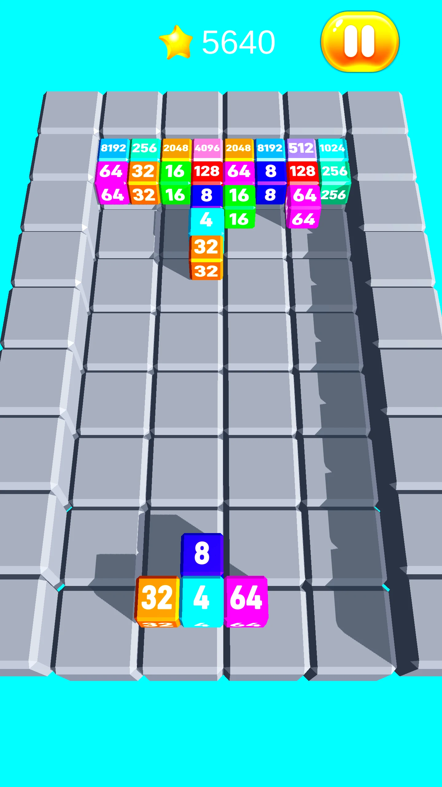 Chain Cube Merge 2048 screenshot