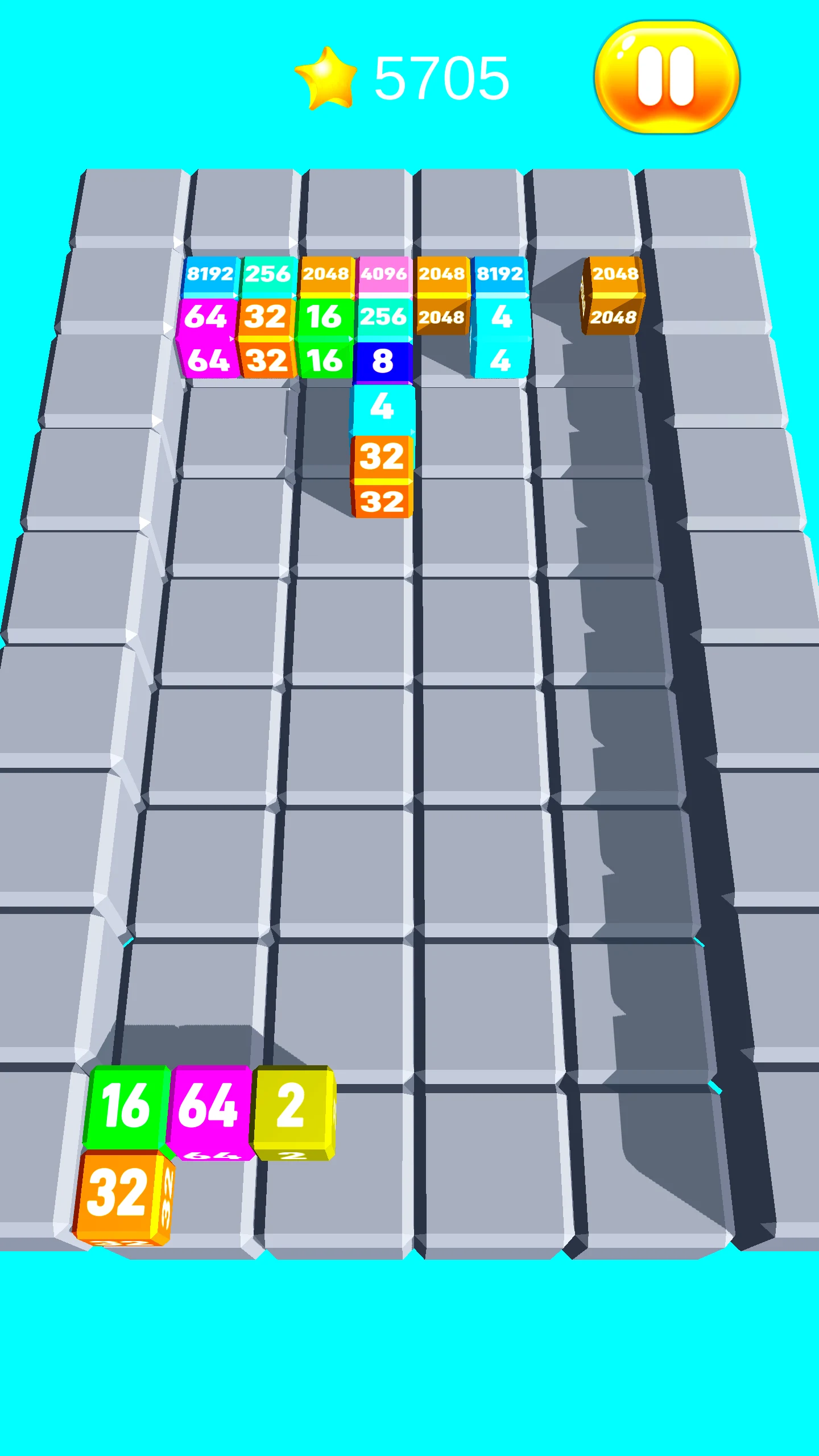 Chain Cube Merge 2048 screenshot