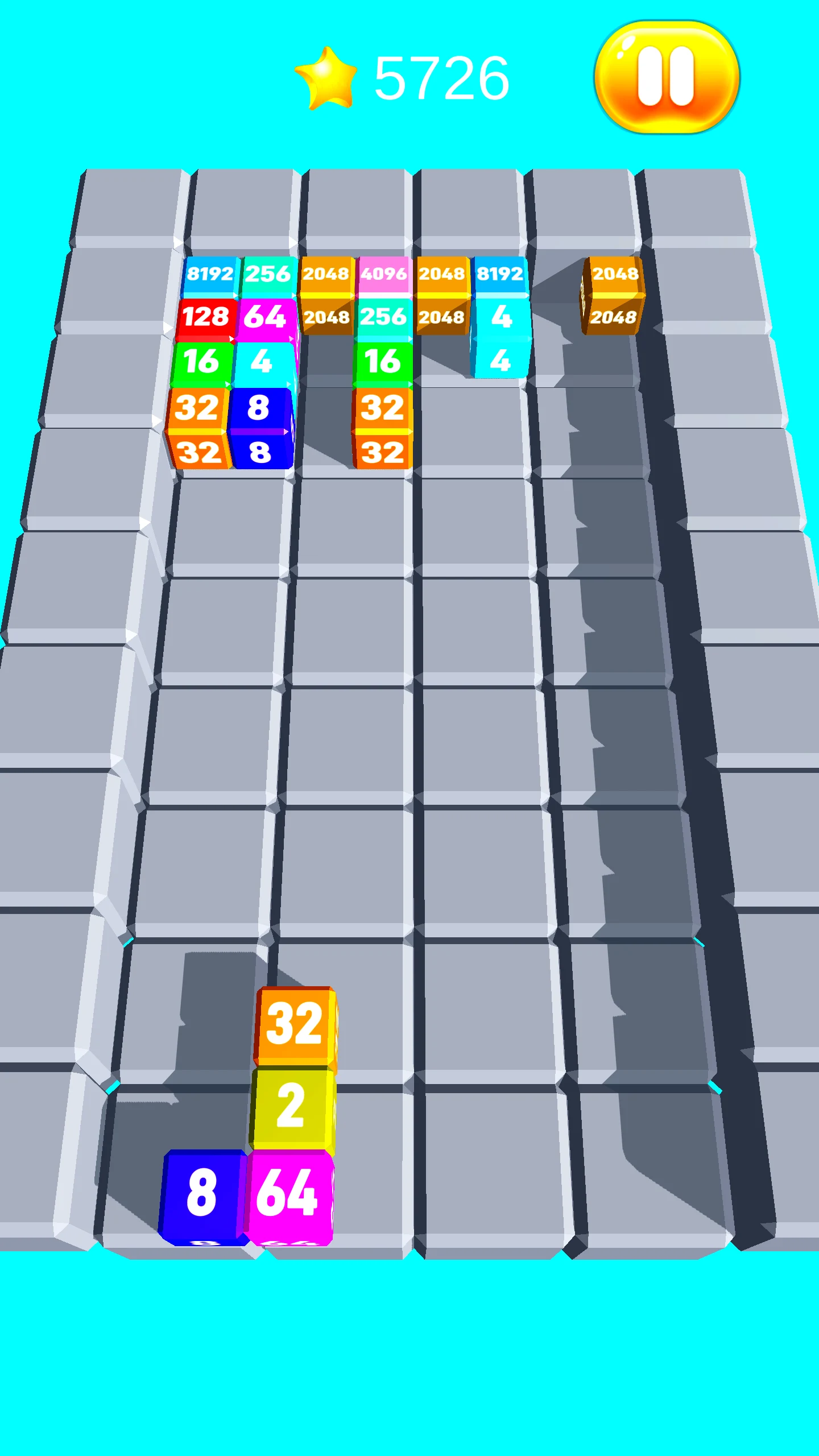 Chain Cube Merge 2048 screenshot
